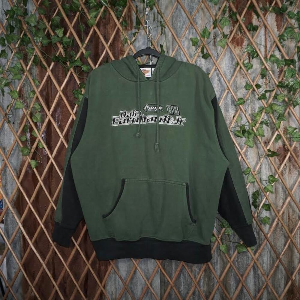 L- Vintage / Y2K NASCAR Dale Earnhardt Jr Embroidered Hoodie